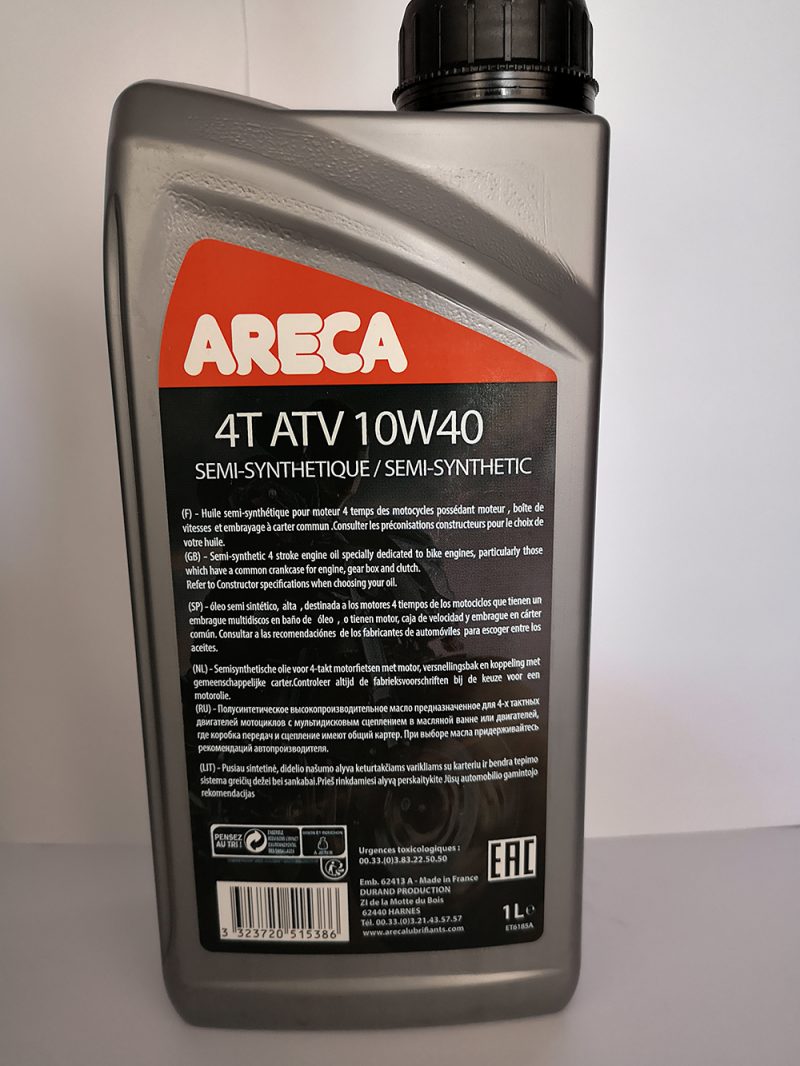 ARECA 4T ATV 10W40 Semi-Synthetic 2