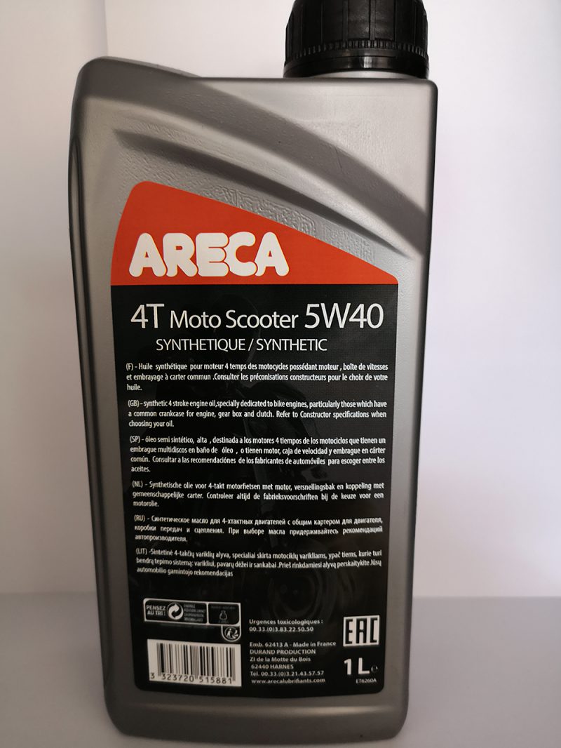 ARECA 4T Moto Scooter 5W40 Synthetic 2
