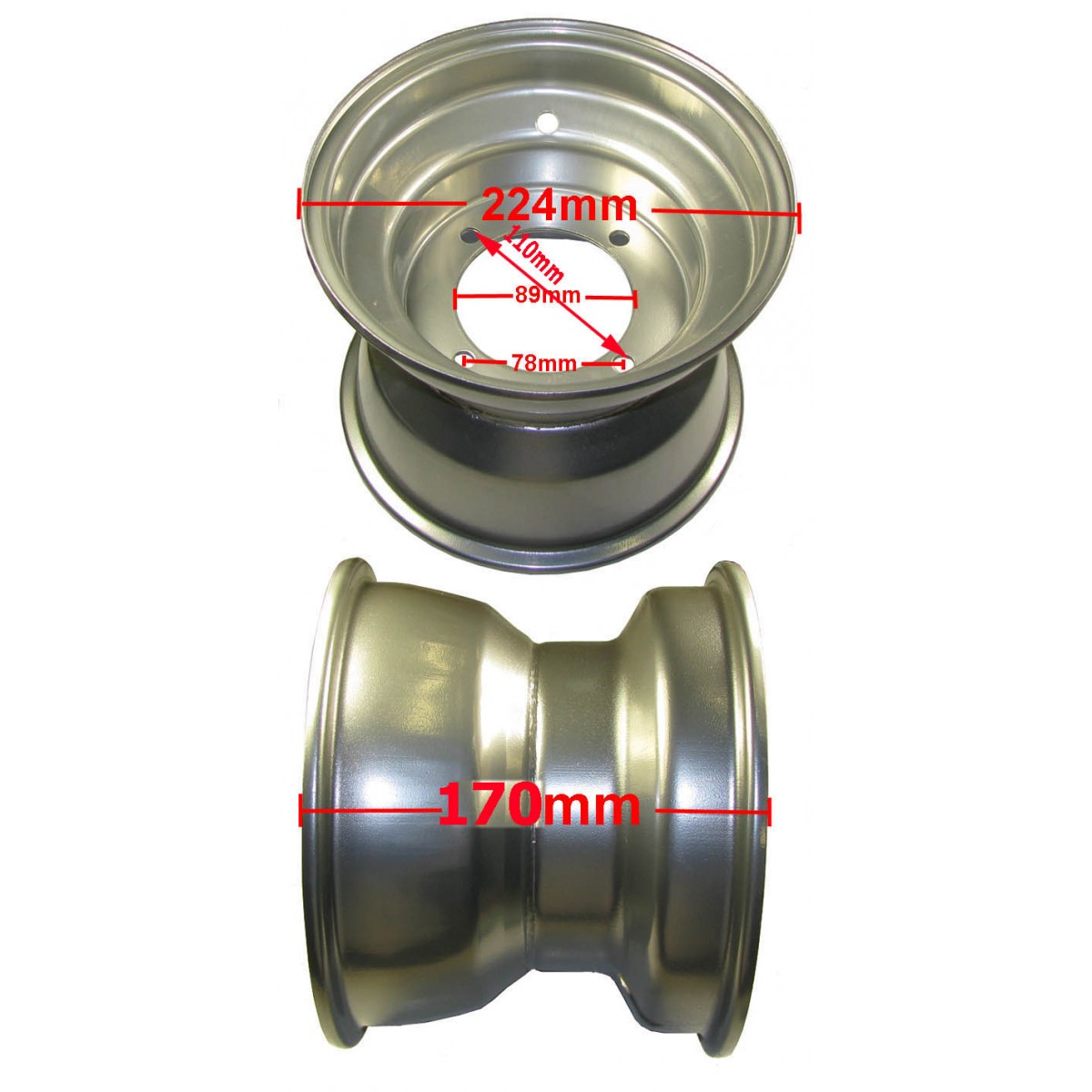 Задна джанта за ATV 8" 4 болта
