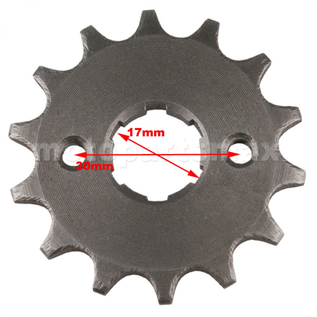 Предна зъбчатка за верига 420 (17мм)