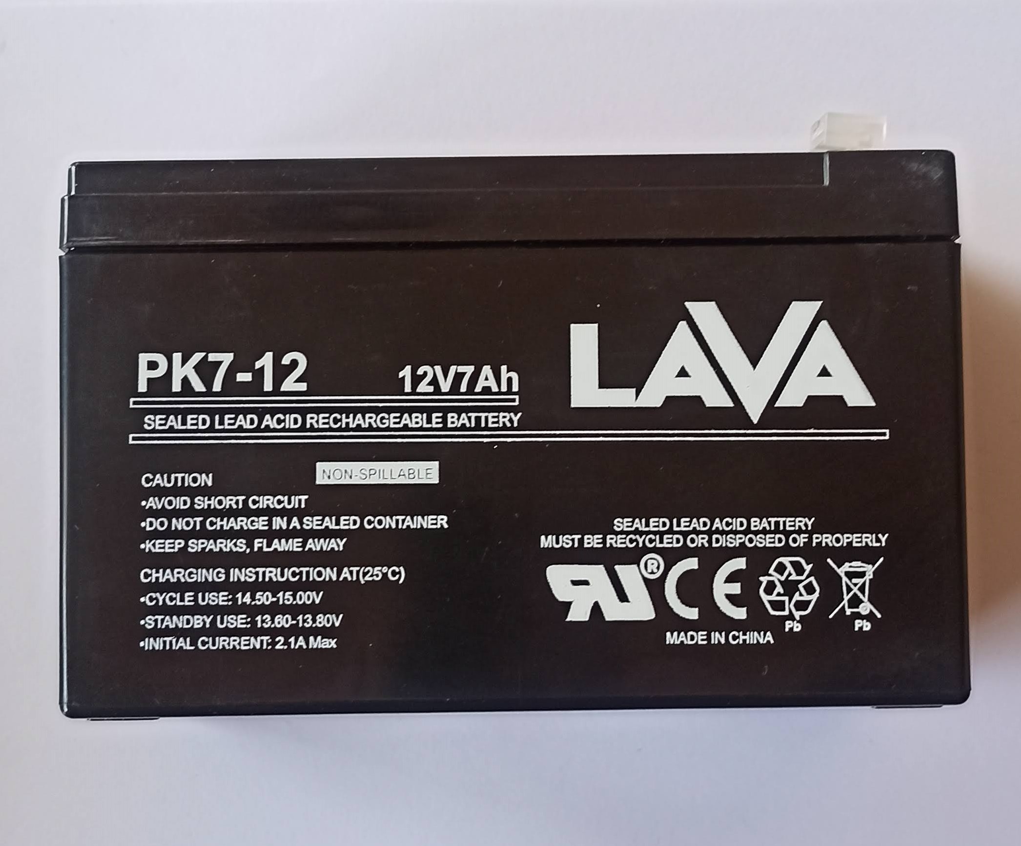 Акумулаторна Батерия LAVA 12V7Ah